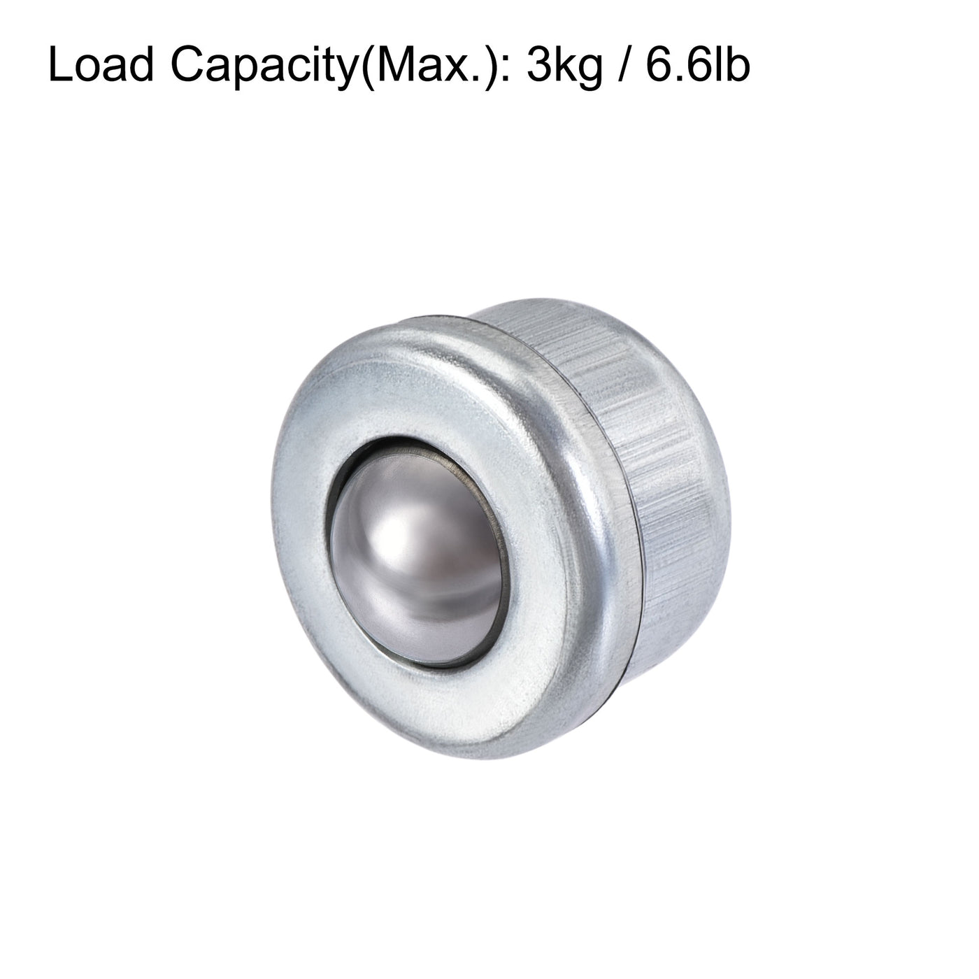 Harfington Ball Transfer Bearing Unit 8mm 6.6Lbs Carbon Steel Drop-in Type for Transmission 1pcs
