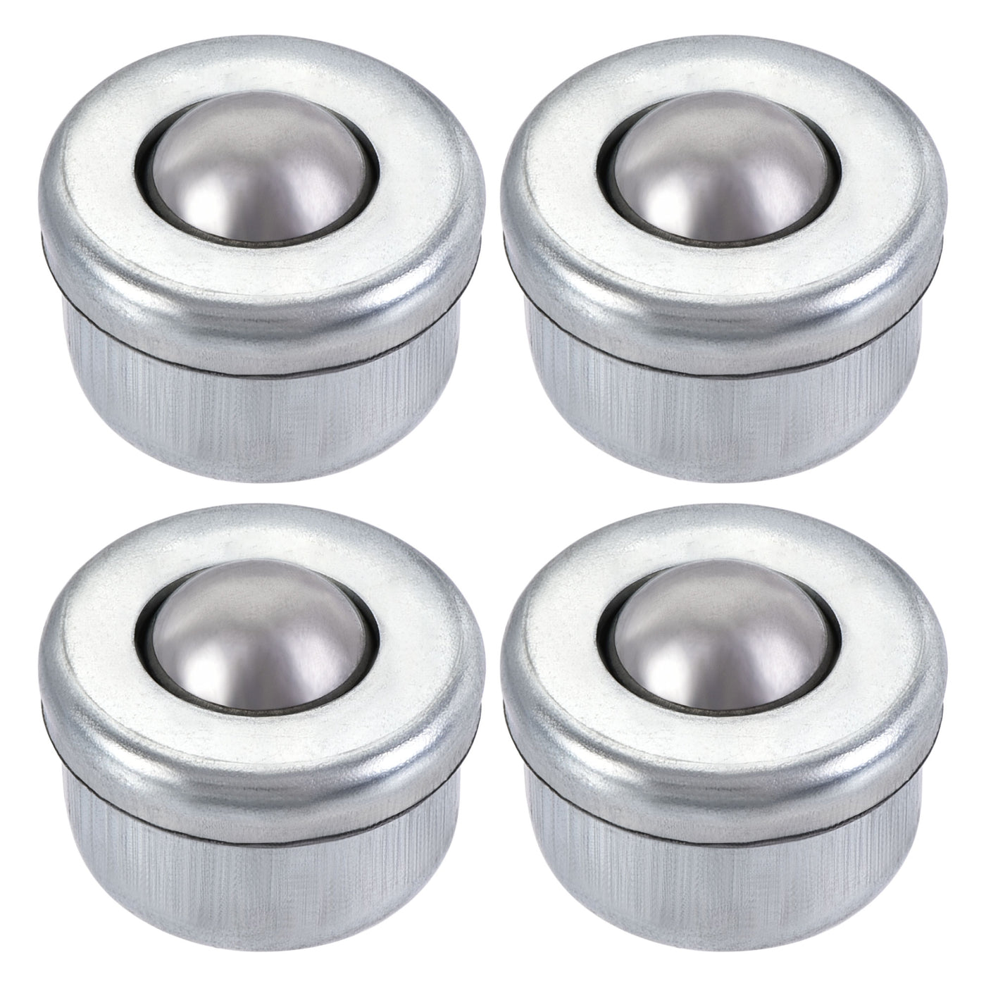 Harfington Ball Transfer Bearing Unit 8mm 6.6Lbs Carbon Steel Drop-in Type for Transmission 4pcs