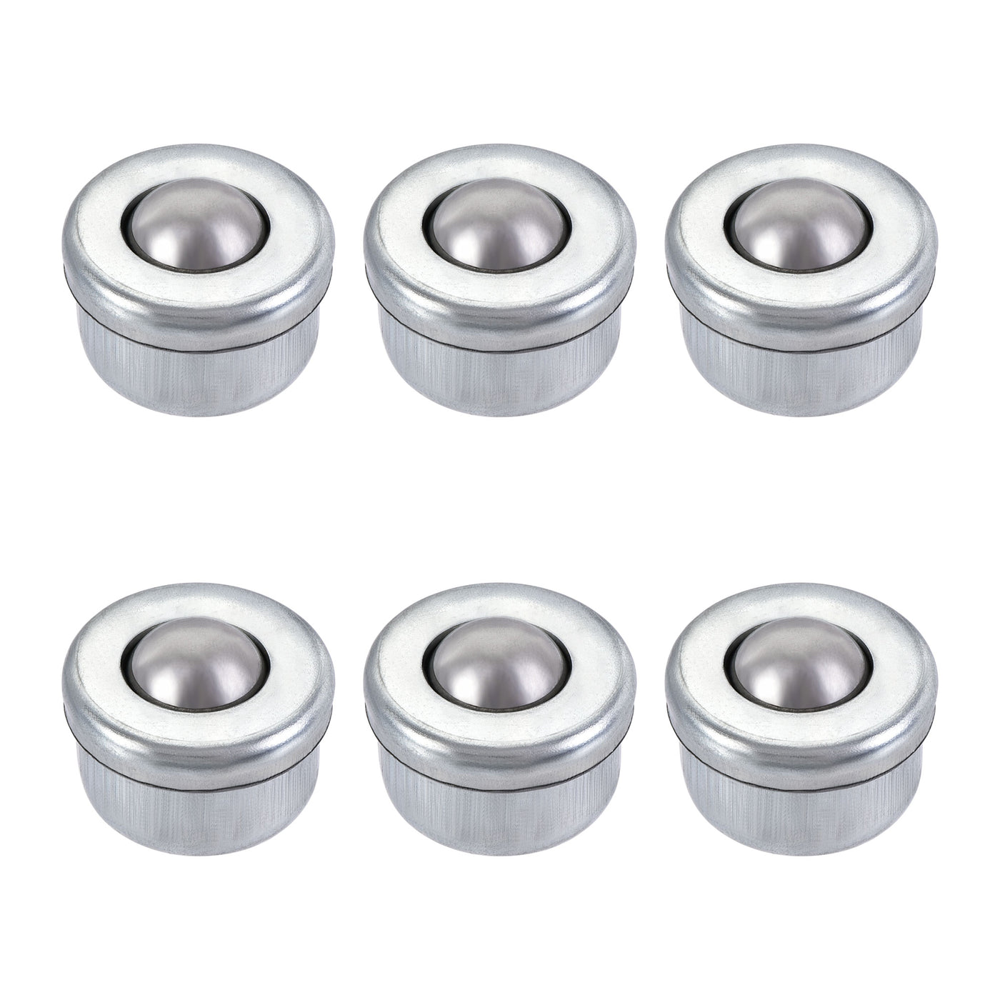 Harfington Ball Transfer Bearing Unit 8mm 6.6Lbs Carbon Steel Drop-in Type for Transmission 6pcs