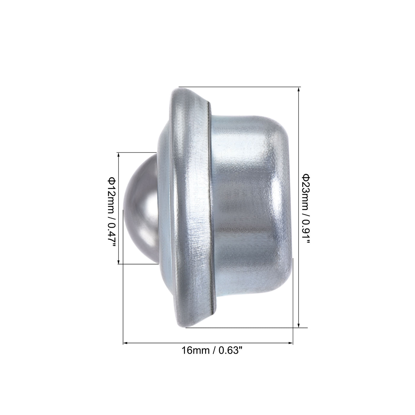 Harfington Ball Transfer Bearing Unit mm Lbs Carbon Steel Drop-in Type for Transmission 4pcs