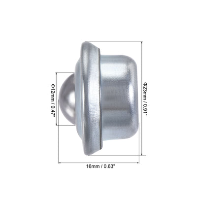 Harfington Ball Transfer Bearing Unit mm Lbs Carbon Steel Drop-in Type for Transmission 6pcs