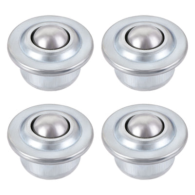 Harfington Ball Transfer Bearing Unit mm Lbs Carbon Steel Drop-in Type for Transmission 4pcs