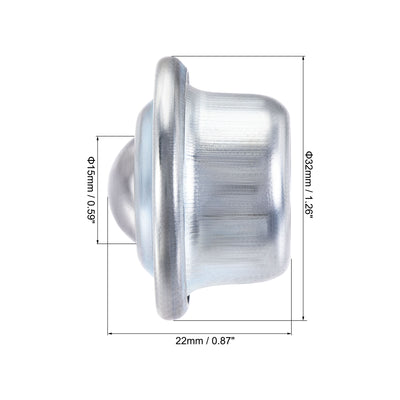 Harfington Ball Transfer Bearing Unit mm Lbs Carbon Steel Drop-in Type for Transmission 6pcs