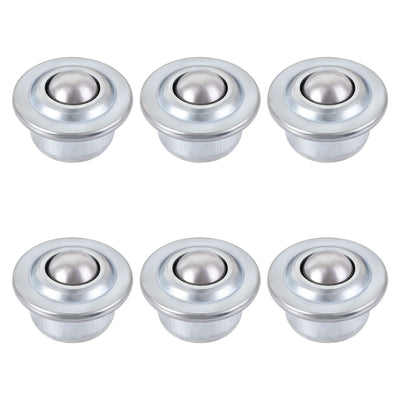 Harfington Ball Transfer Bearing Unit mm Lbs Carbon Steel Drop-in Type for Transmission 6pcs