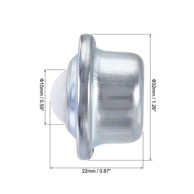 Harfington Ball Transfer Bearing Unit mm Lbs Nylon Drop-in Type for Transmission 4pcs