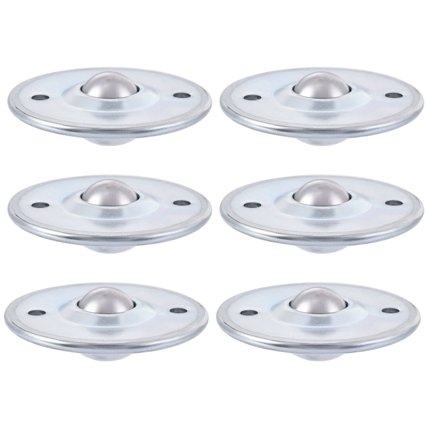 Harfington Ball Transfer Bearing Unit mm Lbs Carbon Steel Flange-mount Type for Transmission 6pcs