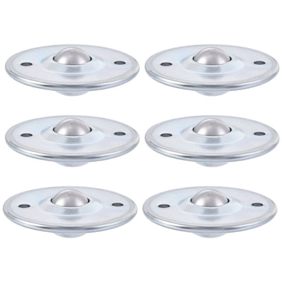 Harfington Ball Transfer Bearing Unit mm Lbs Carbon Steel Flange-mount Type for Transmission 6pcs