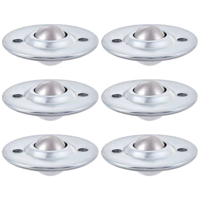 Harfington Ball Transfer Bearing Unit mm Lbs Carbon Steel Flange-mount Type for Transmission 6pcs