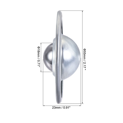 Harfington Ball Transfer Bearing Unit mm Lbs Carbon Steel Flange-mount Type for Transmission 6pcs