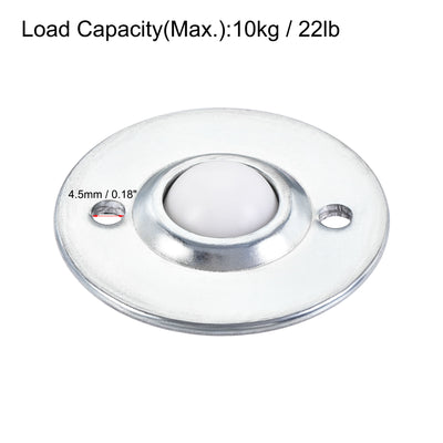 Harfington Ball Transfer Bearing Unit mm Lbs Nylon Flange-mount Type for Transmission 4pcs