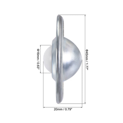 Harfington Ball Transfer Bearing Unit mm Lbs Nylon Flange-mount Type for Transmission 6pcs