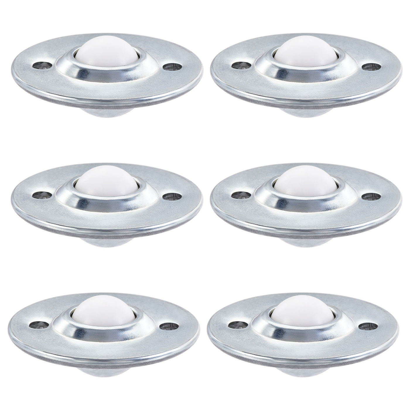 Harfington Ball Transfer Bearing Unit mm Lbs Nylon Flange-mount Type for Transmission 6pcs