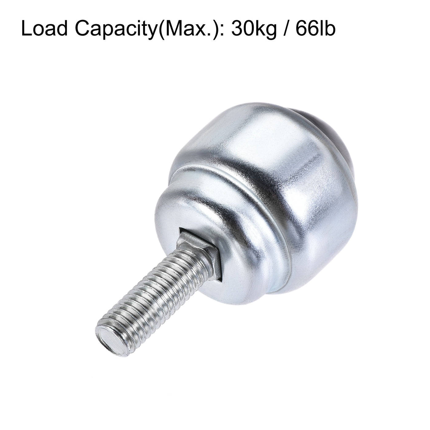 Harfington Ball Transfer Bearing Unit 24mm 66Lbs Carbon Steel Bolt-fixing Type for Transmission 1pcs