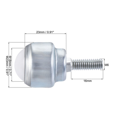 Harfington Ball Transfer Bearing Unit mm Lbs Nylon Bolt-fixing Type for Transmission 6pcs