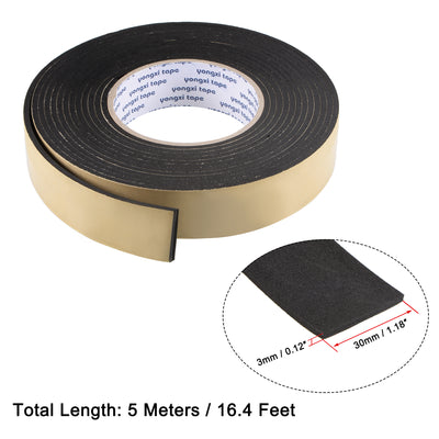 Harfington Sealing Foam Tape EVA Self Adhesive Weather Strip for Window Door Insulation