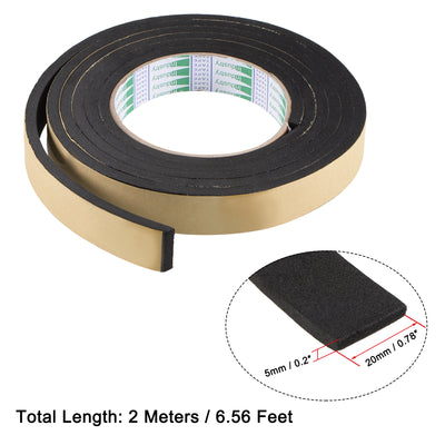 Harfington Sealing Foam Tape EVA Self Adhesive Weather Strip for Window Door Insulation