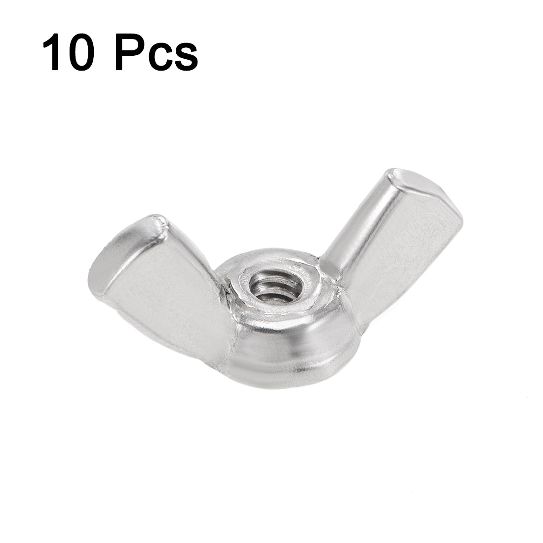 Harfington #6-32 Wing Nuts 304 Stainless Steel Shutters Butterfly Nut 10pcs