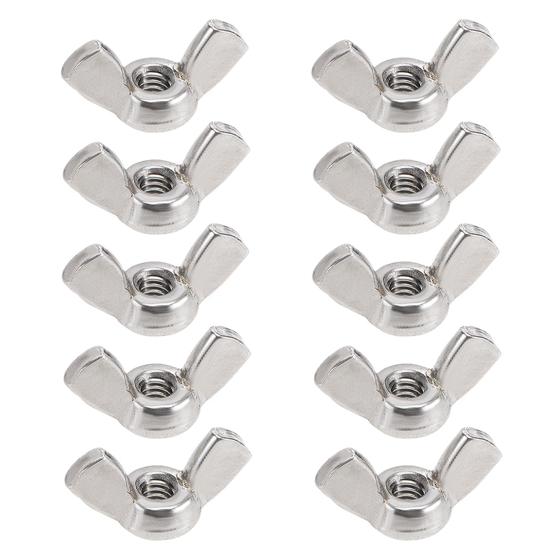 Harfington #8-32 Wing Nuts 304 Stainless Steel Shutters Butterfly Nut 10pcs