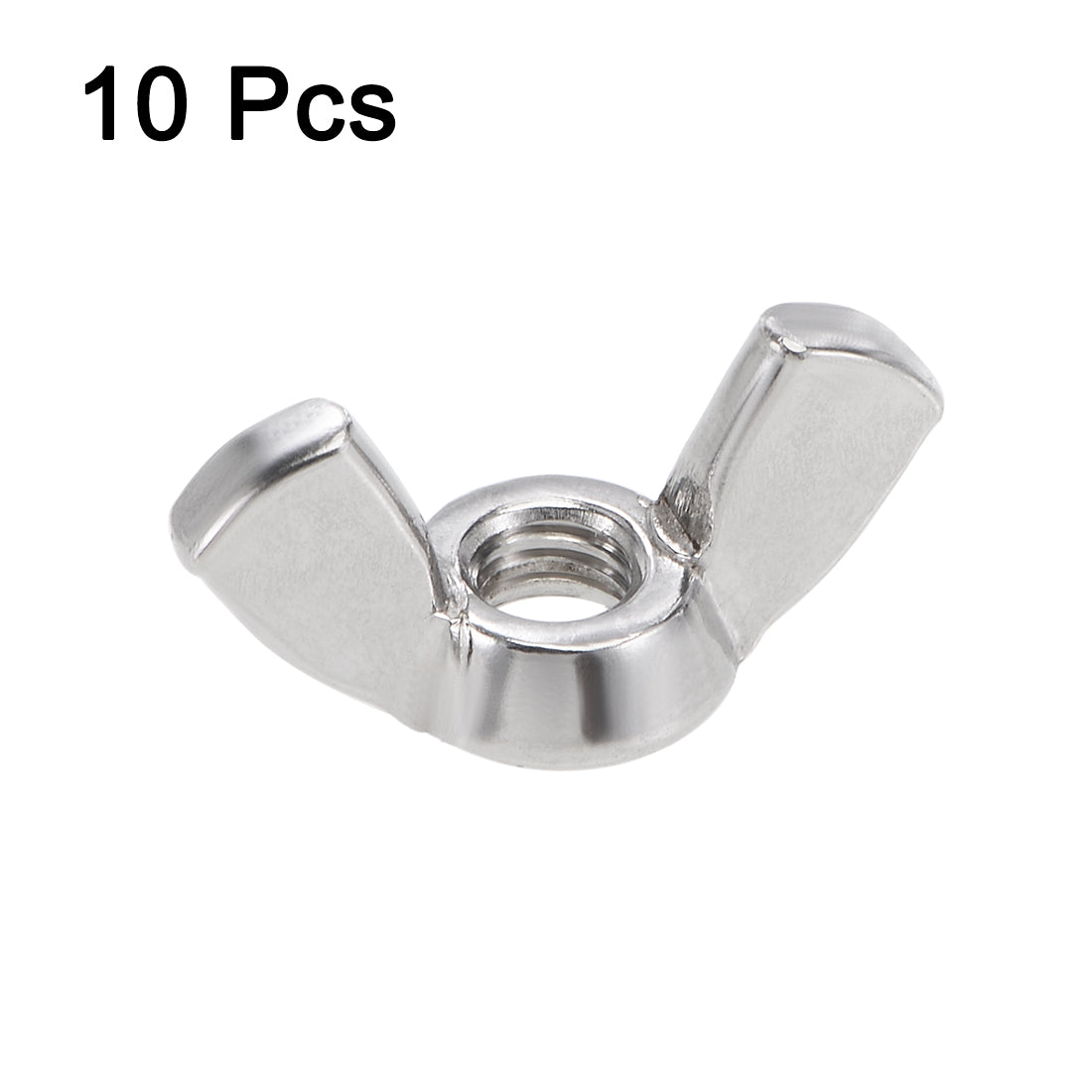 Harfington #10-32 Wing Nuts 304 Stainless Steel Shutters Butterfly Nut 10pcs