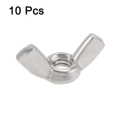 Harfington #1/4"-20 Wing Nuts 304 Stainless Steel Shutters Butterfly Nut 10pcs