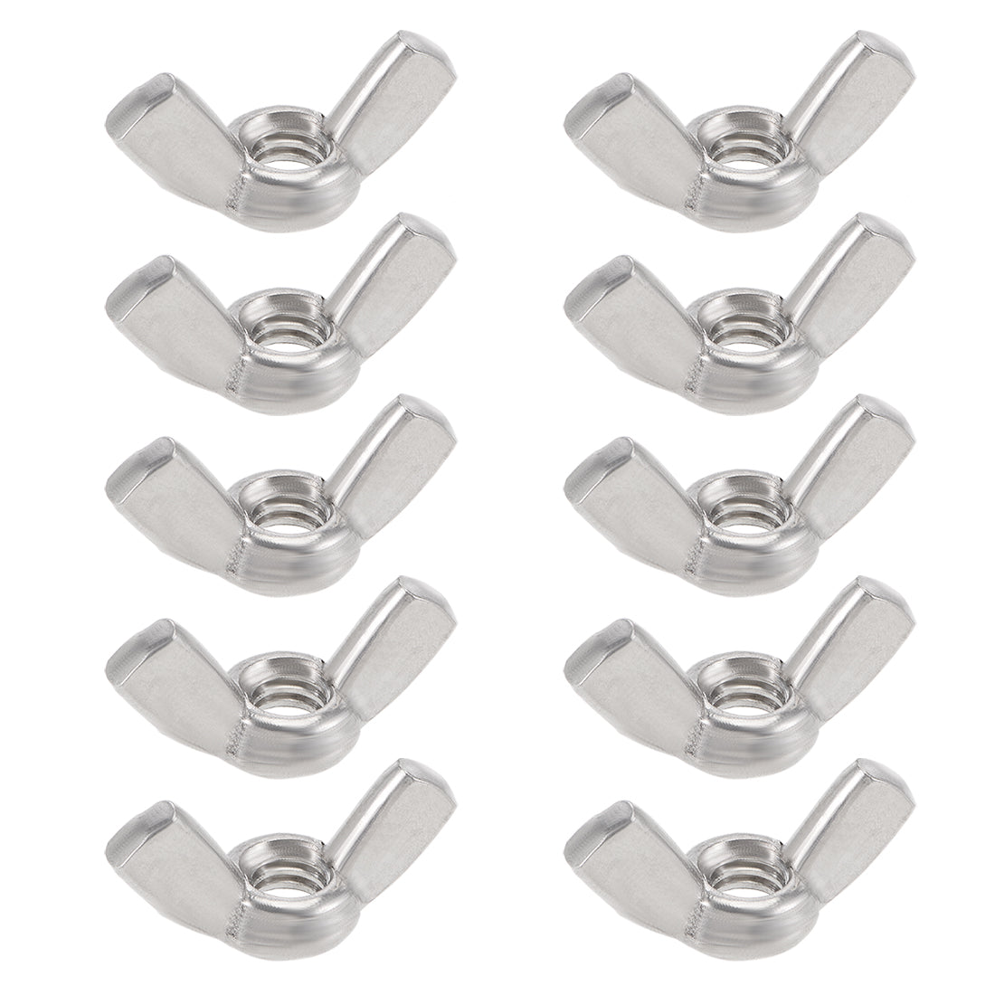Harfington #1/4"-20 Wing Nuts 304 Stainless Steel Shutters Butterfly Nut 10pcs