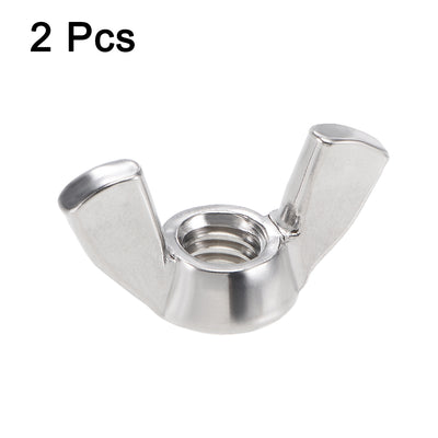 Harfington #5/16"-18 Wing Nuts 304 Stainless Steel Shutters Butterfly Nut 2pcs