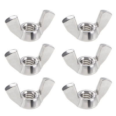 Harfington #5/16"-18 Wing Nuts 304 Stainless Steel Shutters Butterfly Nut 6pcs