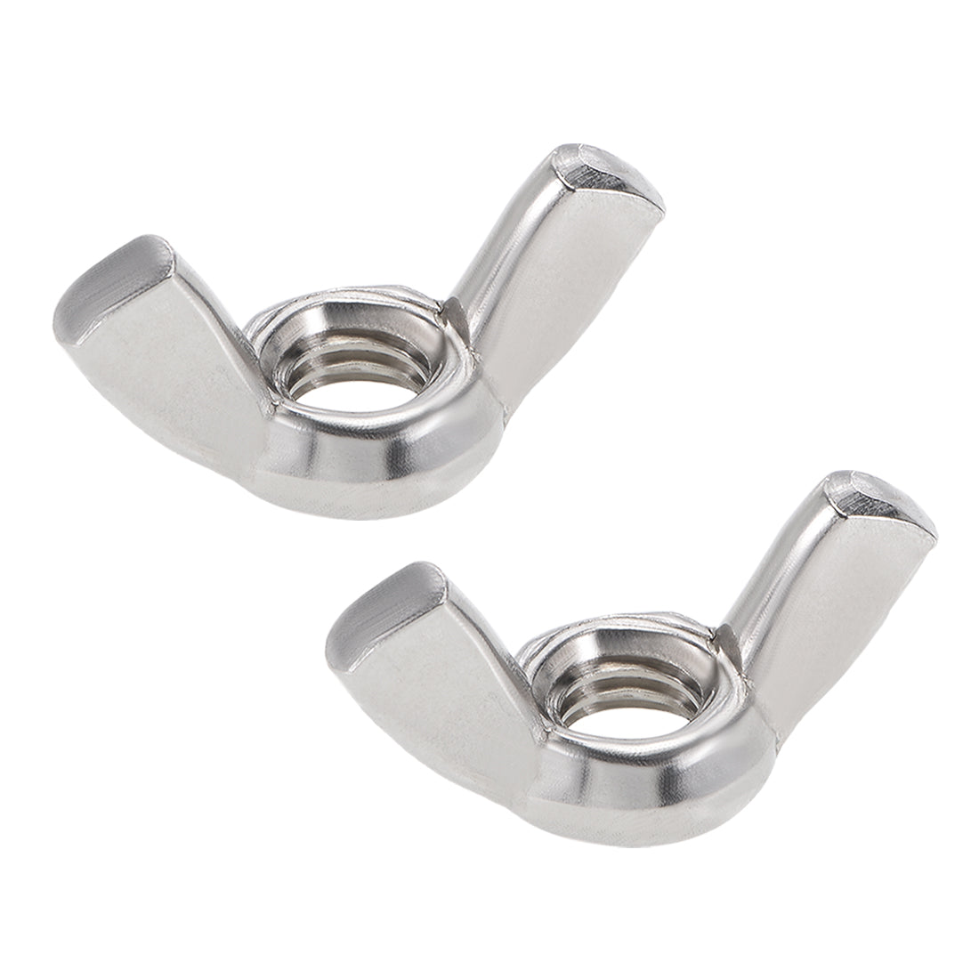 Harfington #3/8"-16 Wing Nuts 304 Stainless Steel Shutters Butterfly Nut 2pcs