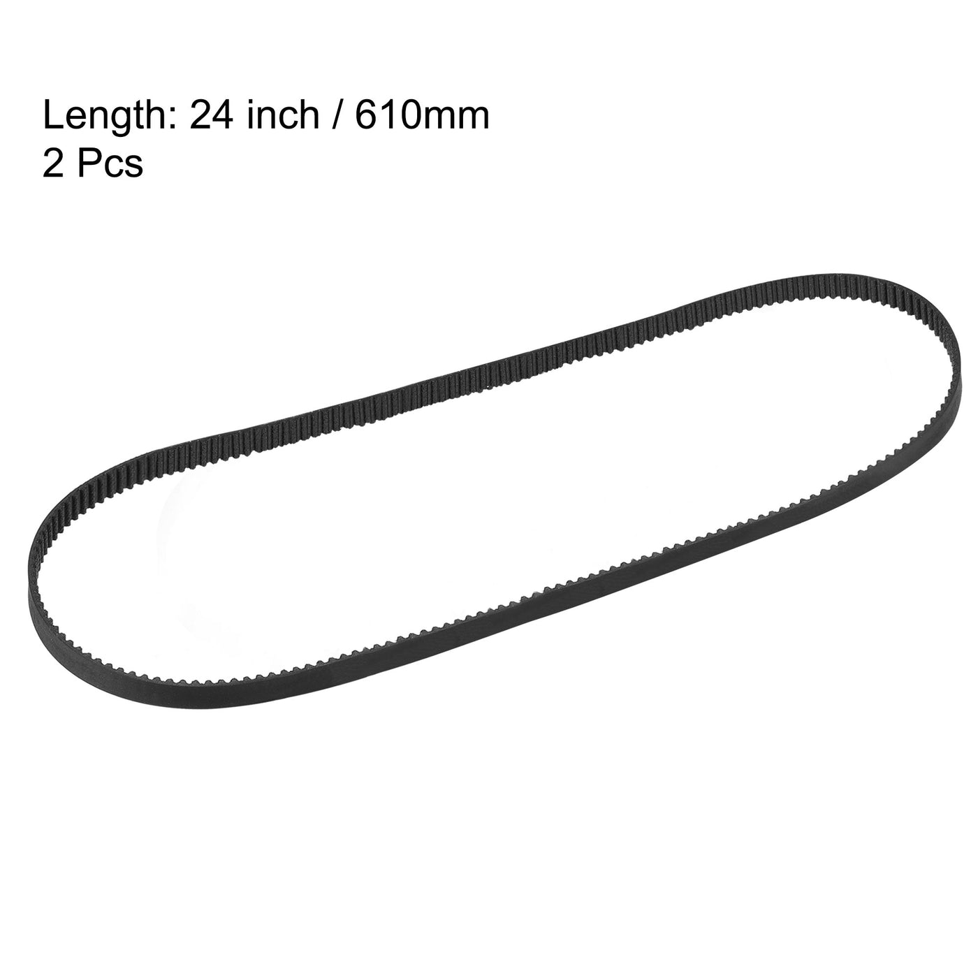 Harfington Timing Belt 610mm Circumference 6mm Width Closed for 3D Printer 2pcs