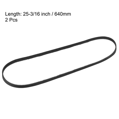 Harfington Timing Belt 640mm Circumference 6mm Width Closed for 3D Printer 2pcs