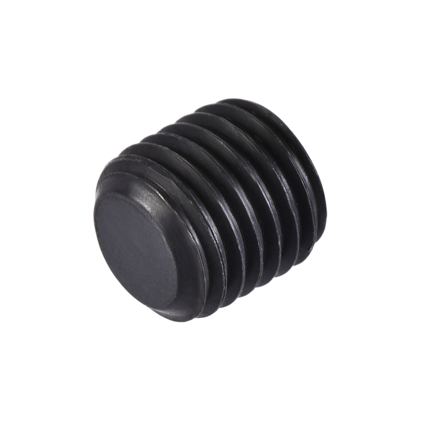Harfington Carbon Steel Internal Hex Thread Socket Pipe Plug, M Male Thread Black Pipe Cap, 20Pcs
