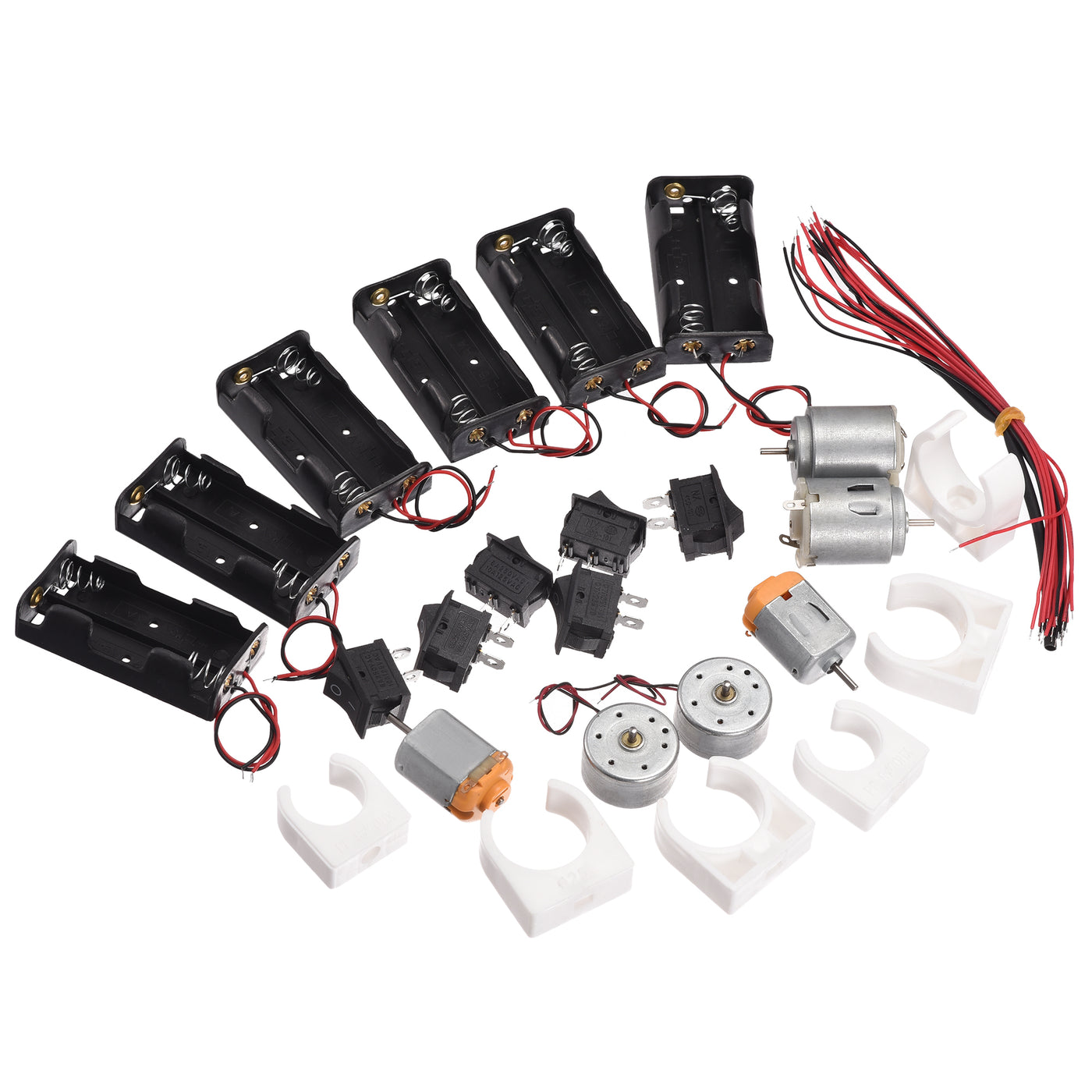 Harfington 141Pcs Plastic Gear Package Kit DIY Gear Assortment accessories set for Motor Car Robot Various Gear Axle Belt Bushings