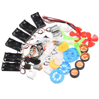 Harfington 141Pcs Plastic Gear Package Kit DIY Gear Assortment accessories set for Motor Car Robot Various Gear Axle Belt Bushings