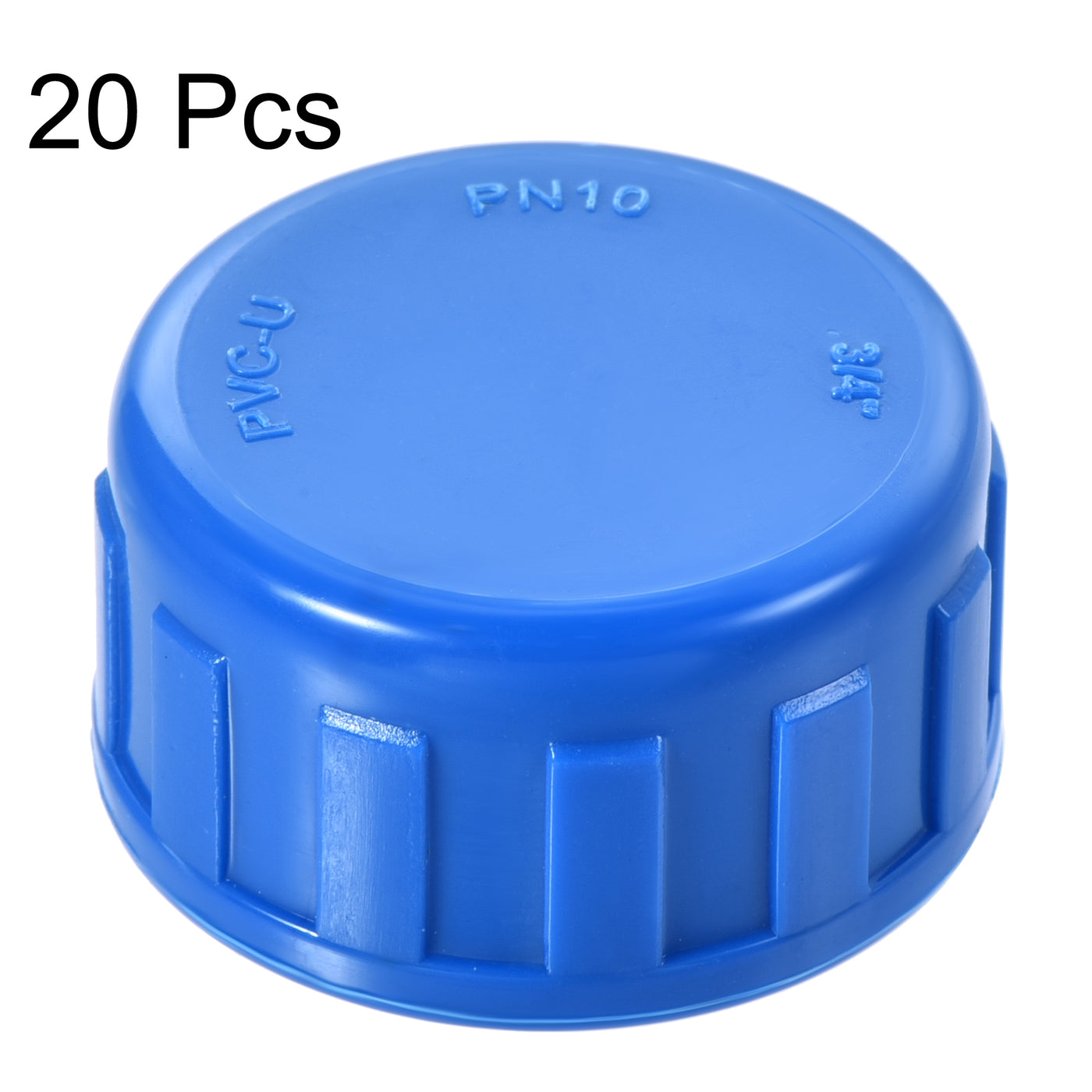 Harfington G Pipe Fitting Cap, PVC Female Thread Hose Connector, for Garden and Outdoor Water Pipes End, 20Pcs