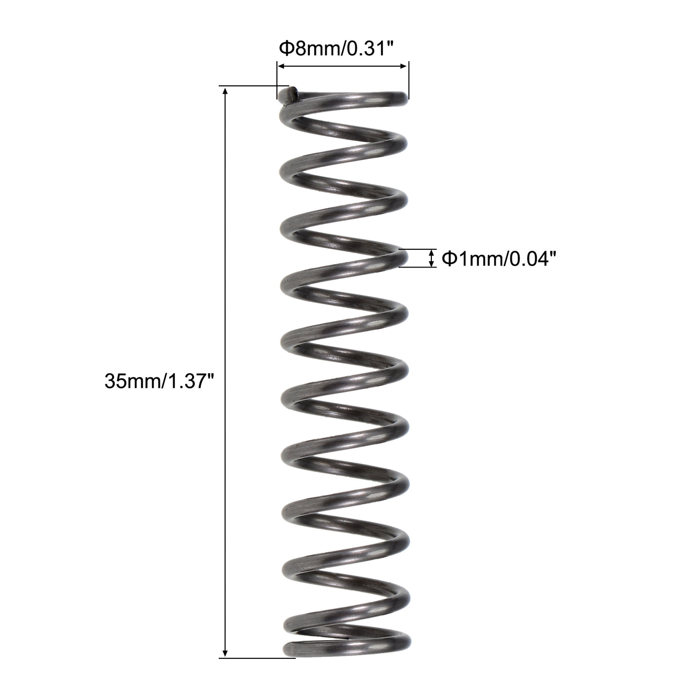 uxcell Uxcell Compression Spring, 65Mn