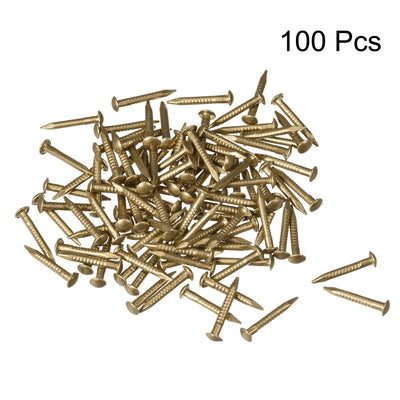 Harfington Small Tiny Brass Nails for DIY Pictures Wooden Boxes Household Accessories