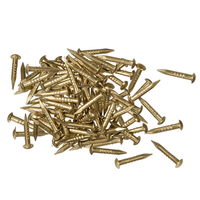 Harfington Small Tiny Brass Nails for DIY Pictures Wooden Boxes Household Accessories