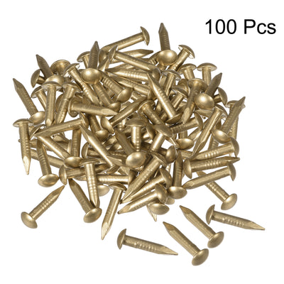 Harfington Small Tiny Brass Nails for DIY Pictures Wooden Boxes Household Accessories