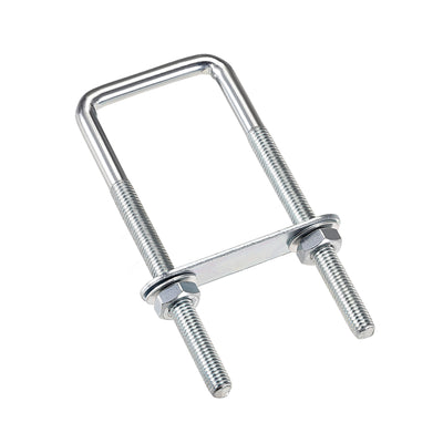 Harfington U Bolt Carbon Steel with Nuts Frame Plate Round Washers