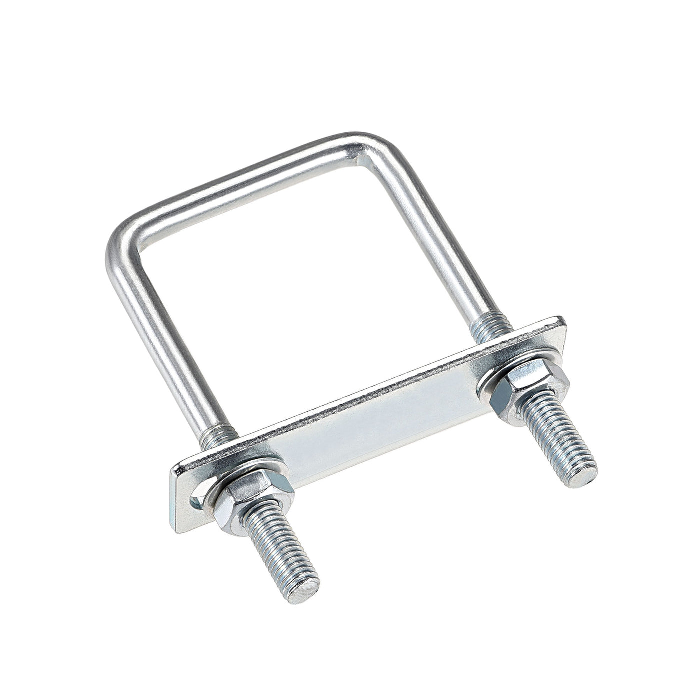 Harfington U-Bolts Carbon Steel with Nuts, Frame Plate, Round Washers