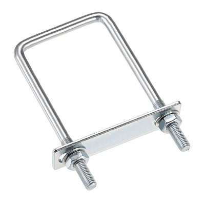 Harfington U-Bolts Carbon Steel with Nuts Frame Plate Round Washers