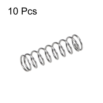 Harfington Uxcell Compressed Spring, Free Length,2.6N Load Capacity,Gray,10pcs