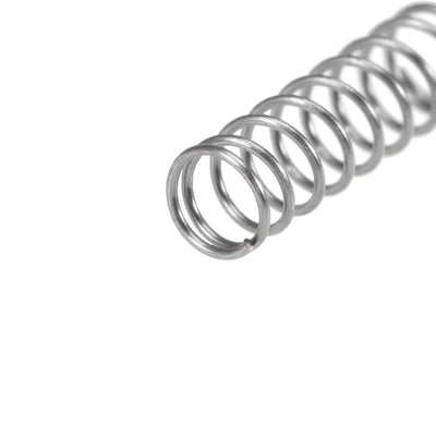 Harfington Uxcell Compressed Spring, Free Length,2.6N Load Capacity,Gray,10pcs