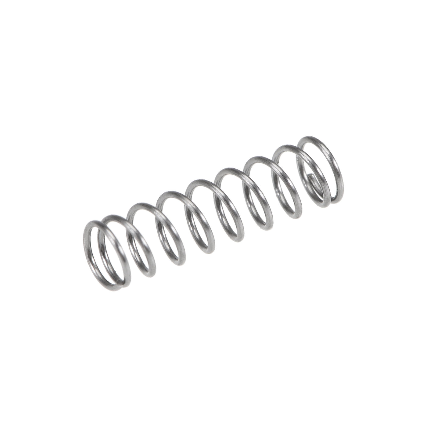 uxcell Uxcell Compressed Spring, Free Length,2.6N Load Capacity,Gray,10pcs