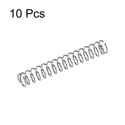 Harfington Uxcell Compressed Spring, Free Length,2.6N Load Capacity,Gray,10pcs