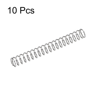 Harfington Uxcell Compressed Spring, Free Length,2.6N Load Capacity,Gray,10pcs