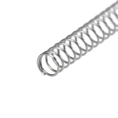 Harfington Uxcell Compressed Spring, Free Length,2.6N Load Capacity,Gray,10pcs
