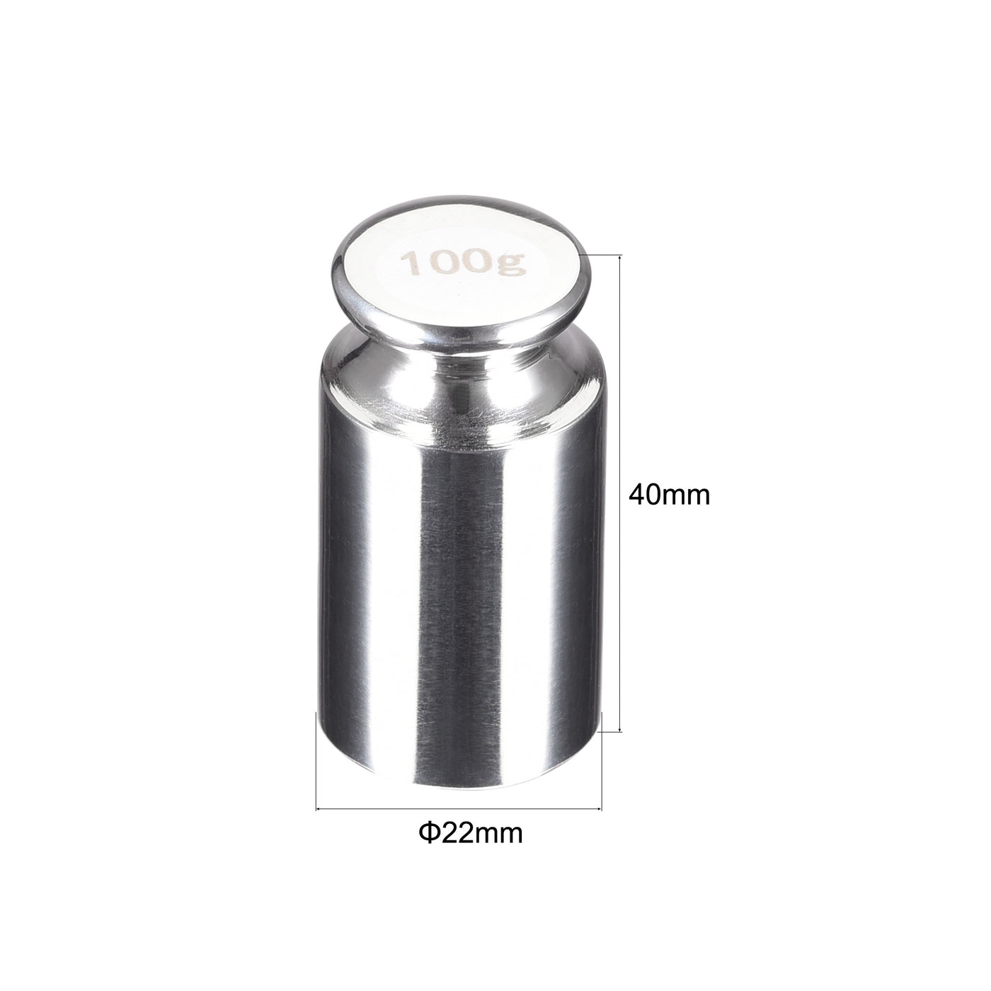 Harfington M2 Steel Calibration Weight Chrome Plated 100g for Balances Digital Scales