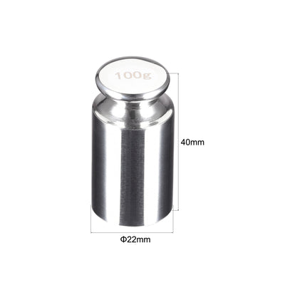Harfington M2 Steel Calibration Weight Chrome Plated 100g for Balances Digital Scales