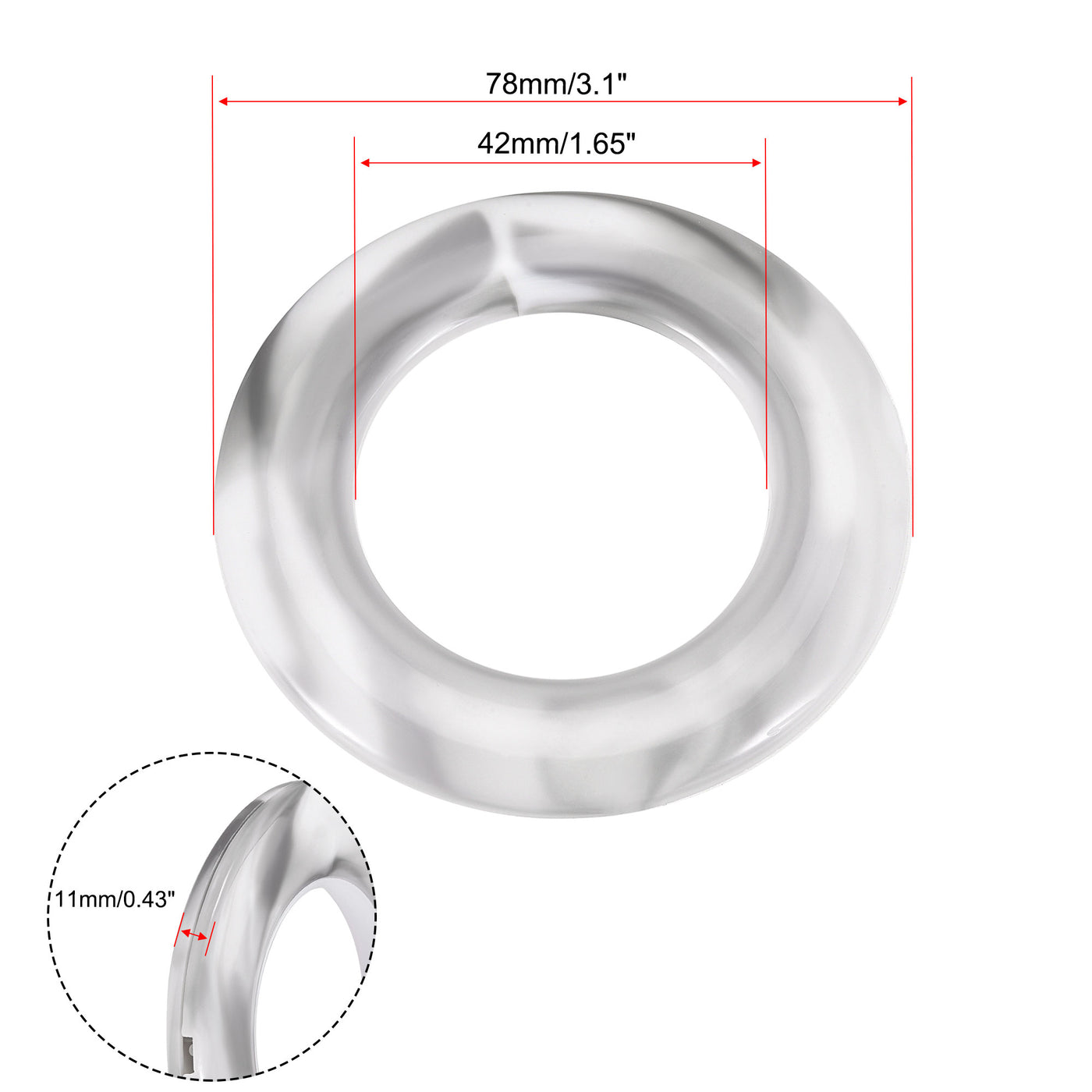 Harfington Curtain Grommets Curtain Eyelets Rings Home Window Decor